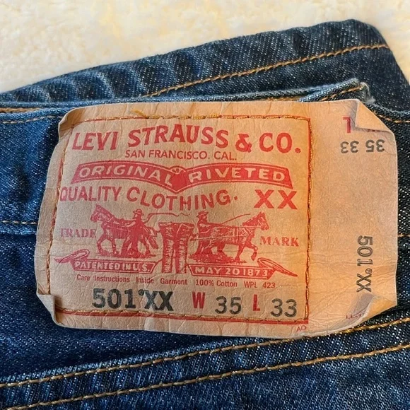 Levi’s 501 XX jeans W35 L33 - Picture 3 of 11
